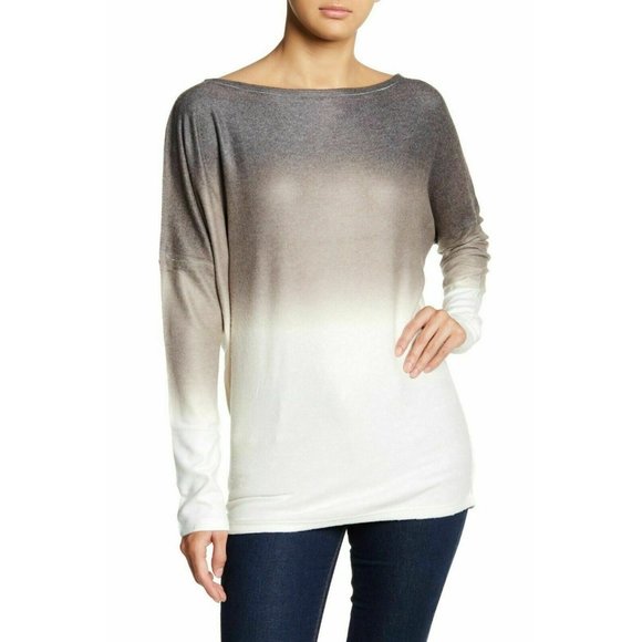 Go Couture Ombre Dolman Sleeve Sweater 